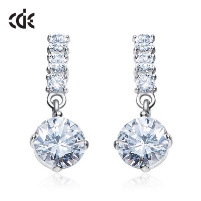 China Fashion/Latest Stylish/Trendy 925 Sterling Silver Zircon Jewelry Design Earring Fashion Jewelry for sale