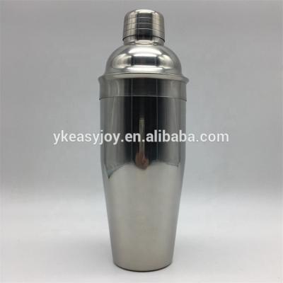 China Metal Stainless Steel Bartender Cocktail Shaker Mixer With Integrated Strainer 250ml/350ml/550ml/600ml/750ml for sale