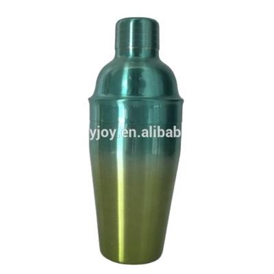 China Fancy New Arrival 18oz Metal Customized Bartender Colorful Various Stainless Steel Cocktail Shaker Mixer for sale