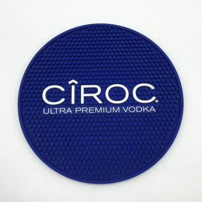 China Sustainable Premiums CIROC Tequila Rum Vodka Customized OEM Food Grade Soft Plastic PVC Bar Rail Mat for sale