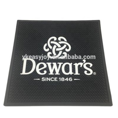 China Sustainable Premiums Cheap Dewar Rum Vodka Customized OEM Food Grade PVC Soft Plastic Bar Mat Rail for sale