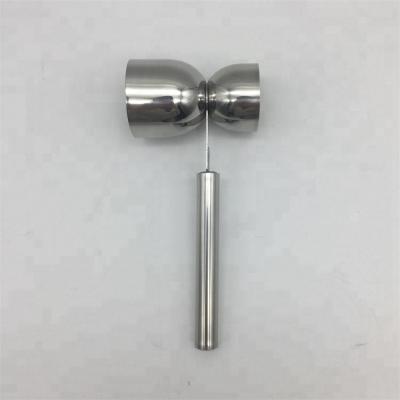 China Sustainable Bartender Metal 15/30ml Stainless Steel Cocktail Bar Tool Double Measuring Jigger With Handle for sale