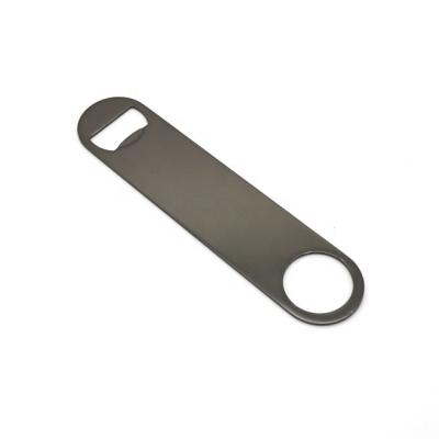 China Black Metal Stainless Steel Blade Speed ​​Beer Bottle Opener Professional Metal Gunmetal Bartender for sale