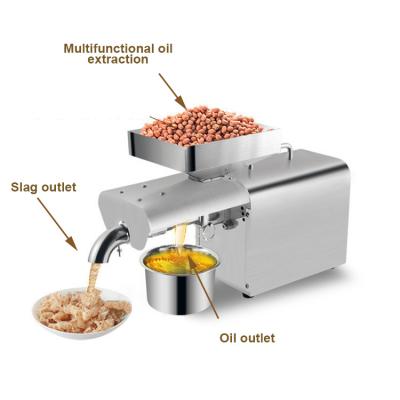 China High Oil Yield Efficiency Jerrate 150W 110V/220V Mustard Seed Soybean Oil Press Machine for sale