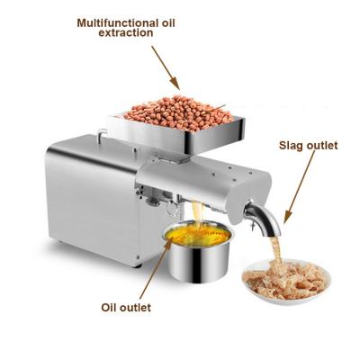 China High Efficiency Oil Yield Jerrate Heater Temperature 250 Degree Seed Mini Oil Press Machine for sale