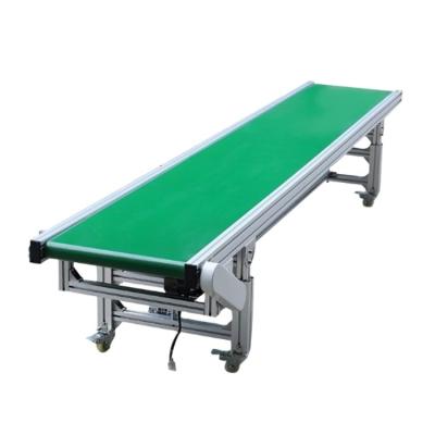 China Factory Easy Supply Custom Assembly Line Industrial Transfer Green PVC Belt Conveyor With Low Price for sale