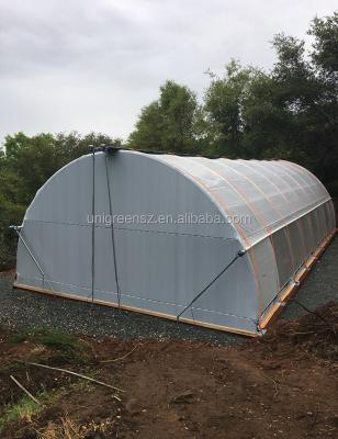 China Commercial PE Circle Plastic Sheet Covering Outdoor Blakout Greenhouse for sale