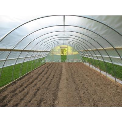 China Small PE Single-span Circle Plastic Film Greenhouse for sale