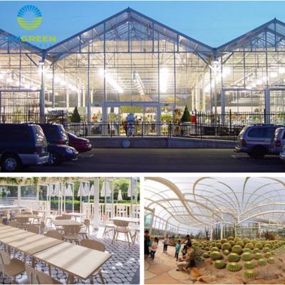 China Large Multi Span Glass Agriculture Glass Green House for sale