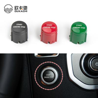 China ABS Plastic Car Start Stop Engine Button Switch Cover One-Key Start Button Engine Ignition Switch For Land Rover Freelander 2 2010-2015 for sale