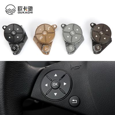 China ABS Plastic Multifunctional Car Steering Wheel Switch Buttons Control Audio Knob For Ben z W204 W212 W207 X204 for sale