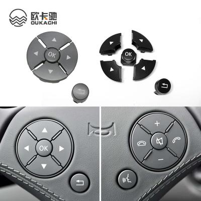 China ABS Car Steering Wheel Switch Control Button Trim Cover Kit For Mercedes Benz W221 S Class 2218215751 New New for sale