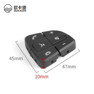 China ABS Plastic For Mercedes W205 W253 Steering Wheel Button Cover Phone Cruise Multifunction Control Volume For Benz C CGL Class for sale