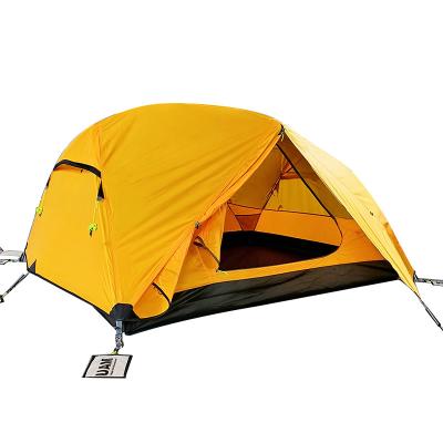 China Trigone / V-type Ground Camping 3 Pole Outdoor Double-Layer Rainproof Aluminum Pole Family Tent for sale