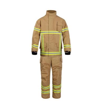 China Fire Proof Fighting Clothing Fire Retardant Suit Firefighter Heavy Duty Work Wear Fighter Uniform for sale