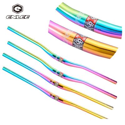 China BMX Enlee Aluminum Alloy Mountain Bike Handlebar Bicycle Grip Inclined Bar 31.8*800mm Bike Racing Part for sale