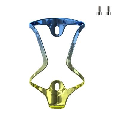 China Fanshion New Shine Color Aluminum Alloy Bike Drink Water Bottle Cage Holder For Mountain Bicycle for sale