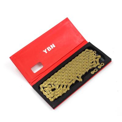 China Single Road Bike YBN 10 Speed ​​Bike Chain 11 Speed ​​Gold Mtb Bike Chain for sale