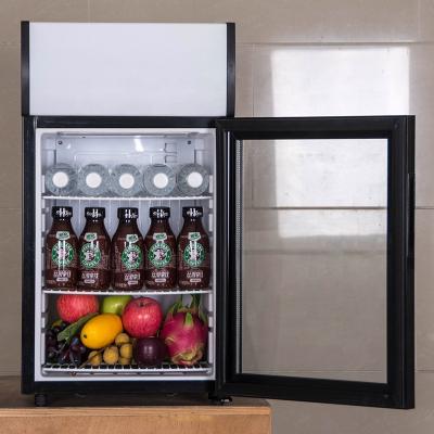 China COMPRESSOR 42L Mini Bar Showcase Beer Beverages Mini Cooler SC-42L for sale