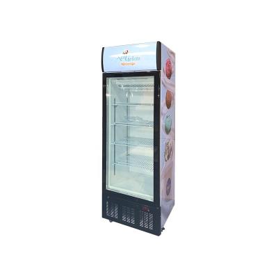 China Single-temperature Supermarket Showcase Upright Refrigerators Commercial Display Freezer LSD-268 for sale