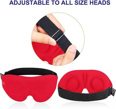 China 100% unisex pure 3D silk serise contoured cup sleep eye mask blindfold with ear 3d sleep eye mask with earplugs and travel pouch for sale