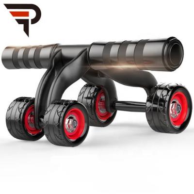 China Exercise Silent Fitness Trainer Roller Stomach Exerciser Abdominal Muscle Training Ab Roller Automatic New Wheel Connected Four-Wheel Roller for sale