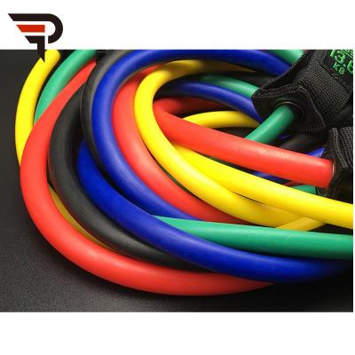 China Eco-Friendly Pilot Gym Exercise Resistance 11pcs Resistance Tube Band Set Eco-Friendly Fitness for sale