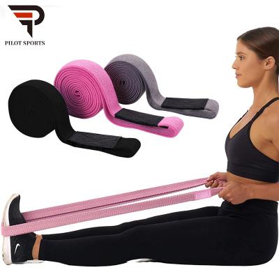 China Training Resistance Cloth Fitness Resistance Band Exercise Cotton With Elastic Resistance Hip Bands for sale