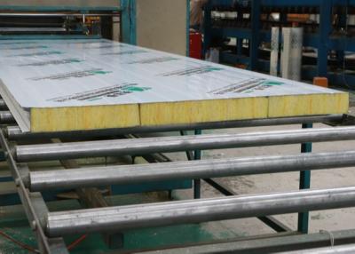 China Building Materials 125mm Heat Insulated Glass Wool Sandwich Panel for sale