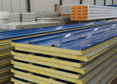 China Heat Insulated Glass Wool Sandwich Panel for sale