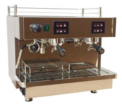 China Stainless Steel Chef Prosentials 2 Groups Commercial Coffee Maker Semi-automatic Espresso Machine Coffee Iitalian Cheap Price For Coffee Espresso for sale