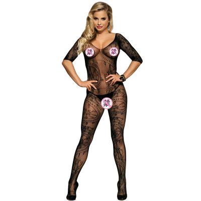 China WSC-M1008 Breathable Sexy Black Lingerie Stockings Suggest Sexy Lingerie Body Stocking for sale