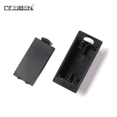 China Wire Leads 150mm 3V 2AAA Battery Holder Plastic Storage Box for sale