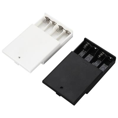 China Wire Leads 150mm 6V 4AA Battery Holder With USB Interface With Cover And Switch for sale