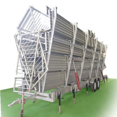 China Aluminum Portable Movable School Grandstand For Temporary Events for sale