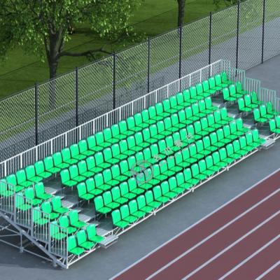 China Hot dip galvanized MCTG-201 outdoor scaffolding bleachers with VIP folding plastic chair for event use for sale