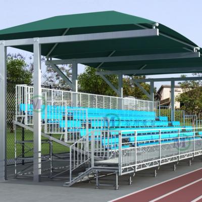 China Hot Dip Galvanized MCTG-501R High Capacity Removable Grandstand Temporary Metal Bleachers With Canopy for sale