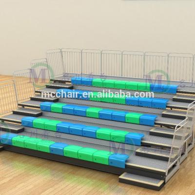 China Any Event Mars Cinema Seat Telescopic Plastic Spectacular Retractable Grandstand Chair for sale