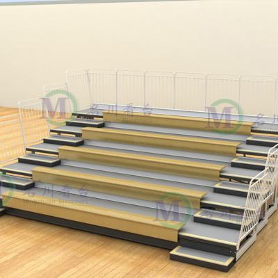 China Sports Center Retractable Automatic Bleacher Gym Telescopic Seating for sale