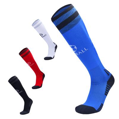 China Antibacterial Sports Officer Compression Soccer Socks Factory Women Men Colorful Knee High Stockings for sale