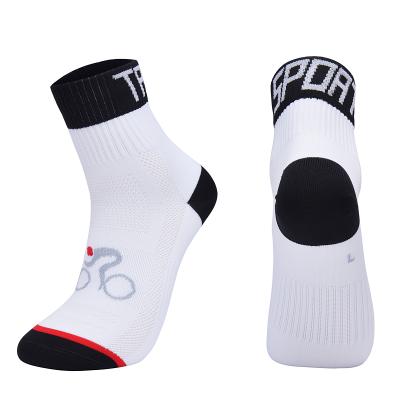 China Custom Logo Factory Best Quality OEM Cotton Antibacterial Wholesale Sports Cycling Cycling Socks for sale