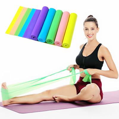 China New 59 Inch Yoga Sports High Strength Resistance Bands Health Latex Pull Strap Elastic Sports Body Stretching Belt Fitness Equipment for sale