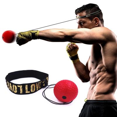 China Gym Boxing Muttahida Majlis-e-Amal Fighting Reflex Sanda Boxer Hand Eye Training Ball Head Band Speed ​​Punching Ball Set For Gym Muay Thai Exercise for sale