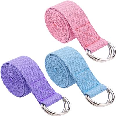 China 72 Inch High Strength Adjustable Pilates Stretch Strap Resistance Band Pull Rope Exercise Fit Cross Leg Weight Fitness Band Yoga TR for sale