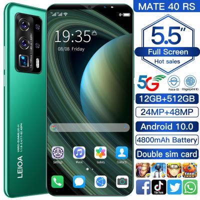 China Long Standby Dual SIM Card Global Version Smartphone P40 Pro Android 5G Mobile Phone 12GB+512GB 4800mAh Big Cell Phone Memory With LCD Screen for sale