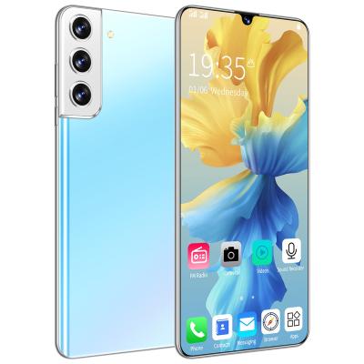 China Dual SIM Card New Arrival S21+ Smart Phone Android10.0 Big Memory 12GB+512GB Mobile Phone With 6000mAh Big Battery Long Standby Mobile Phone for sale