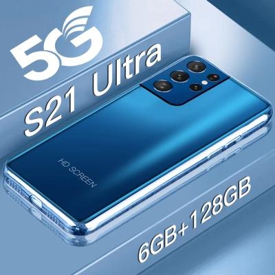 China Dual SIM Card Cheap S21 Ultra Android Smartphone 4G 5G Cell Phone 6.1inch Smart Cell Phone 6.1inch Screen Celular for sale