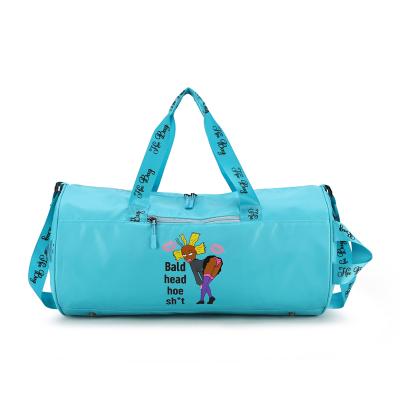 China Wholesale Multifunction Waterproof High Quality Multifunction White Yoga Sports Yoga Luxury Nylon Women's Gym Bags With Custom Copy for sale