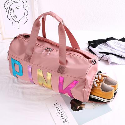 China Wholesale Eco-Friendly Women's Organizer Travel Luggage Tote Yoga Waterproof Gym Duffel Bags With Shoe Compartment for sale