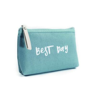 China Portable Fashion Wobag Makeup Handbag For Women Korea Fashion Letter Printed Mini Cosmetic Storage Bag for sale